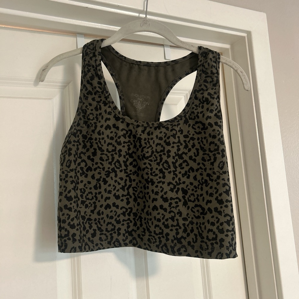 Evolution and Creation Leopard Print Tank Top